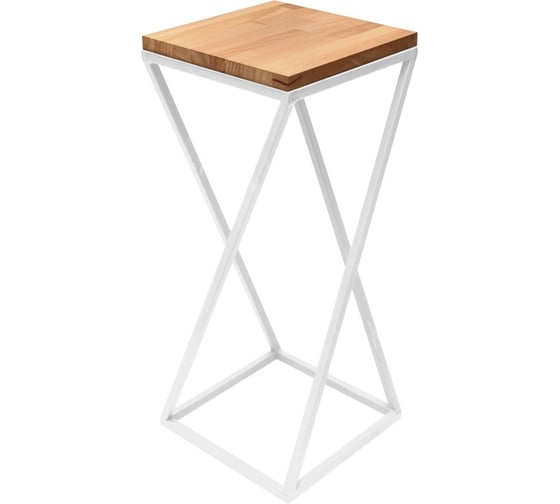 Изображение товара Столик под кашпо GreenWeen Loft 80 белый GW-L80W