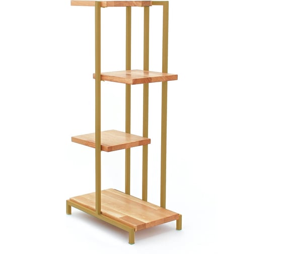 Изображение товара Стеллаж-подставка под кашпо GreenWeen Loft 5 золотая GW-L5-80G