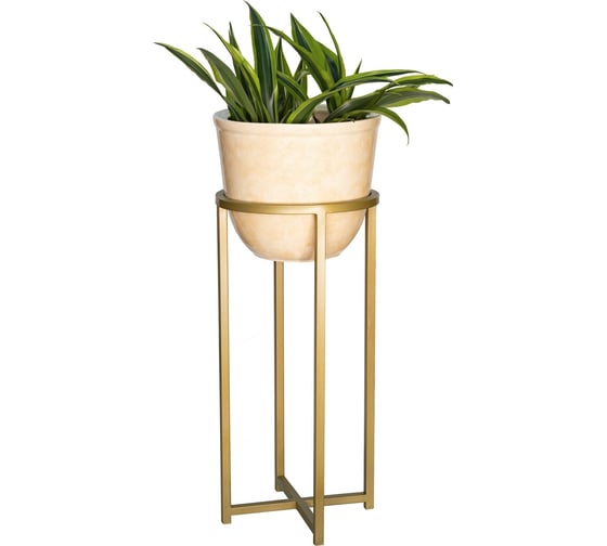 Изображение товара Подставка для цветов GreenWeen Grace 60 золотая, d=27 см GW-G60G