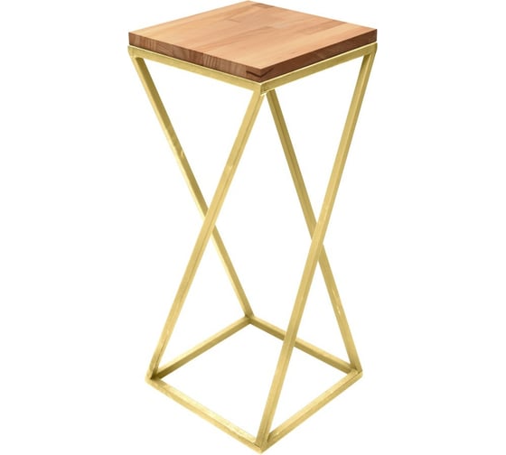 Изображение товара Столик под кашпо GreenWeen Loft 80 золотой GW-L80G