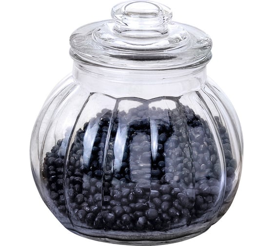 Изображение товара Стеклянная банка для сыпучих продуктов Mallony BOLLA с крышкой объем: 2.25 л 003609
