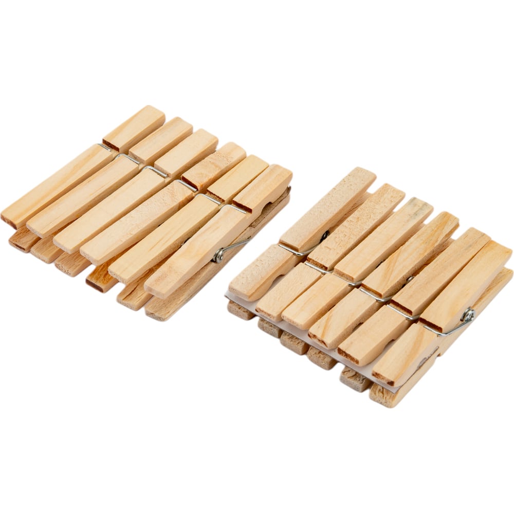 Набор деревянных прищепок Рыжий кот набор палочек деревянных для мороженого 48 50 шт 11 5×1 1 см