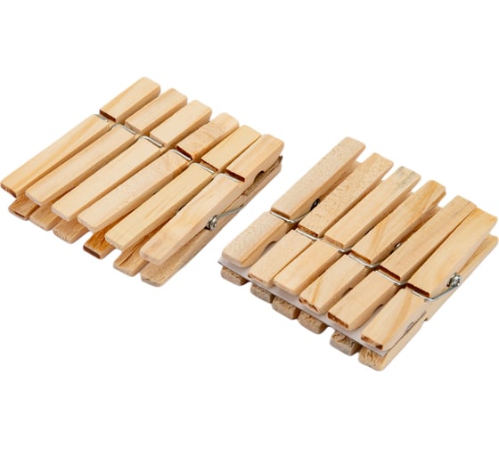 Изображение товара Набор деревянных прищепок Рыжий кот 12 шт 311378