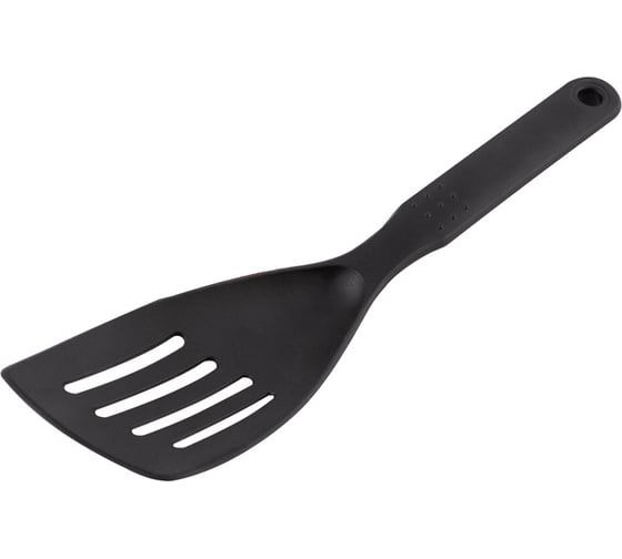 Изображение товара Лопатка Mallony CUOCO с отверстиями малая черный нейлон 28x8 cм 003589
