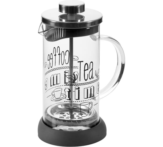 Изображение товара Чайник/кофейник Mallony MOMENTO кофе-пресс 350 мл из боросиликатного стекла с надписью на корпусе 007530