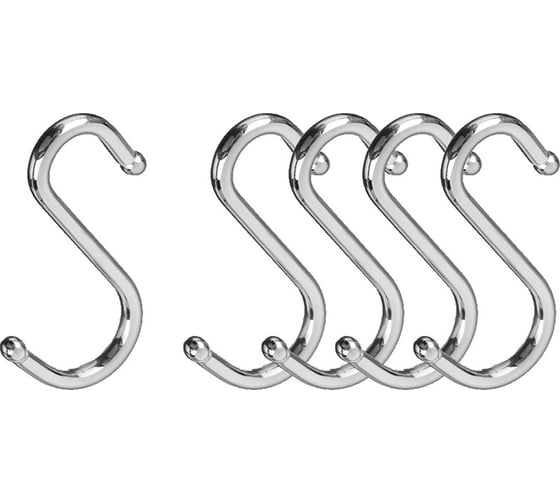 Изображение товара Набор крючков на рейлинг Mallony FORTUNA PR-03 5 шт 008436