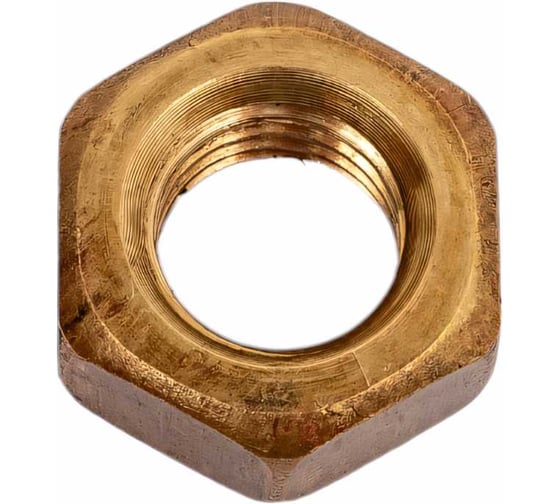 Изображение товара Шестигранная гайка DINFIX DIN 934, латунь, М12, 10 шт. 00-00001730