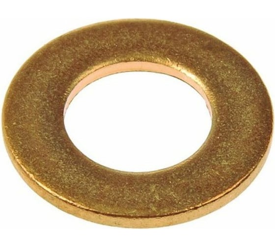 Изображение товара Круглая шайба без фаски DINFIX DIN 125А, латунь, М6, 10 шт. 00-00001734