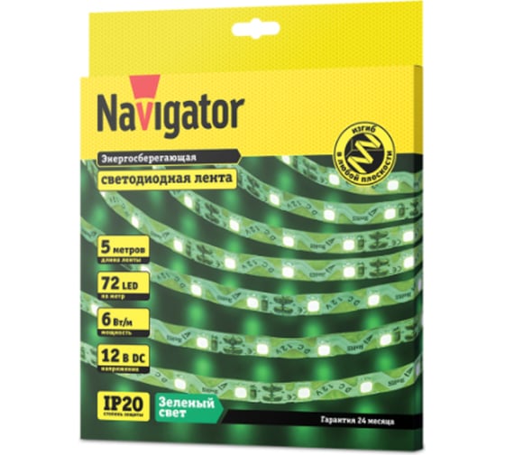Изображение товара Лента Navigator СД 14 474 NLS-2835GST72-6-IP20-12V 5 м 14474