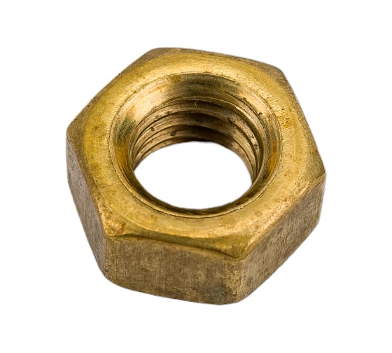 Изображение товара Шестигранная гайка DINFIX DIN 934, латунь, М8, 4 шт. 00-00001725