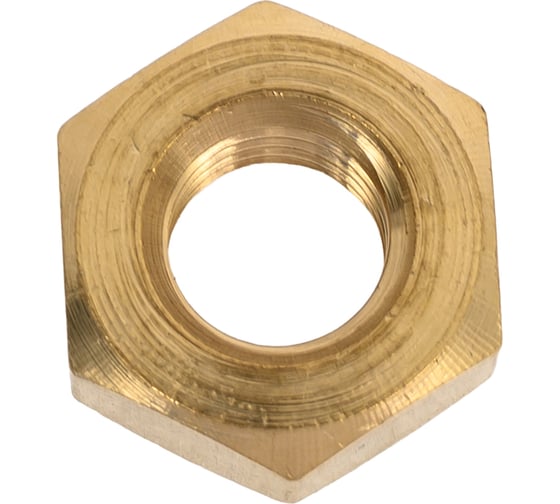 Изображение товара Шестигранная гайка DINFIX DIN 934, латунь, М10, 10 шт. 00-00001728