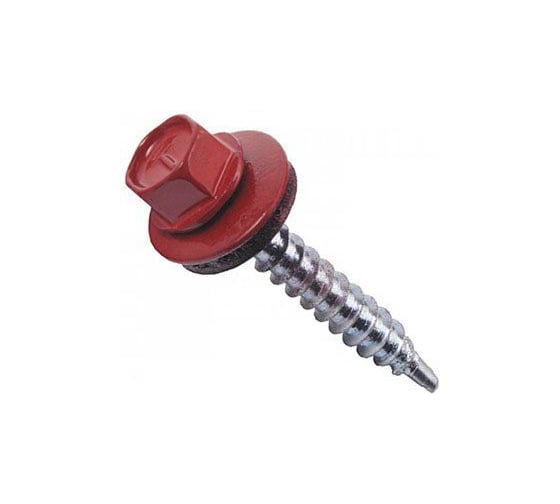 Изображение товара Саморез кровельный окрашенный для крепления кровельных материалов 4,8х35 мм, RAL3005 винно-красный, окрашенное покрытие, 1 кг ARNO INDUSTRIES AB5304803535298