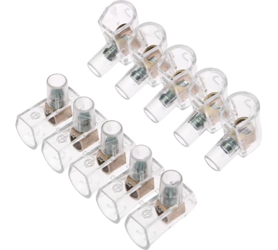 Изображение товара Концевой винтовой изолированный зажим КЗВИ 4 мм 5х1 20 шт REXANT 07-5702