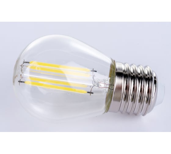 Изображение товара Светодиодная нитевидная прозрачная лампа Фарлайт шар G45 11 Вт 6500 К Е27 FAR000193