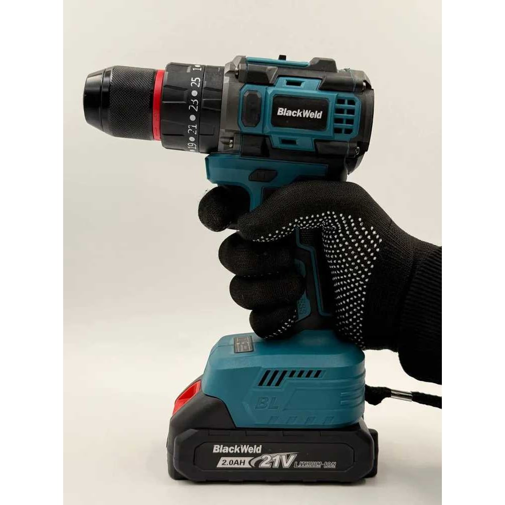 Изображение товара Аккумуляторная дрель-шуруповерт BlackWeld JZ02-10-2Y 21V 2.0Ah профессиональная