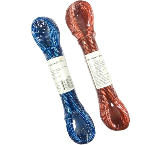 Изображение товара Шнур для белья EUROHOUSE 20 м сталь, ПВХ 14085