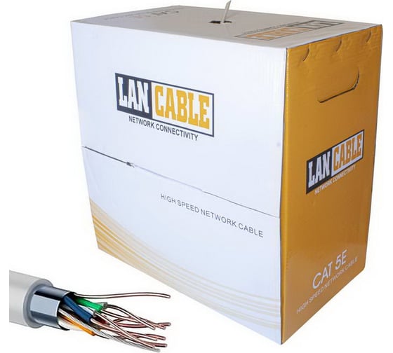 Изображение товара Кабель витая пара RUICHI 5e F/UTP 4PR 26AWG CCA 305м 114474