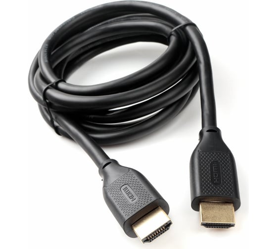 Изображение товара Кабель HDMI Cablexpert 2м, v2.1, 8K, 19M/19M, медь, позол.разъемы, экран, черный, пакет CC-HDMI8K-2M