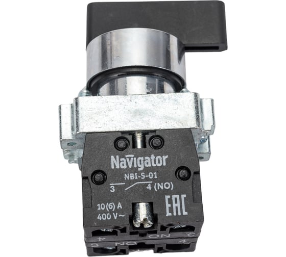 Изображение товара Переключатель Navigator 82 817 NBI-S-01 длинная ручка, 3P, d22мм, 2NO 82817