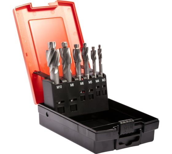 Изображение товара Набор цековок 180 градусов, М3-M10, HSSE Bucovice Tools 853802