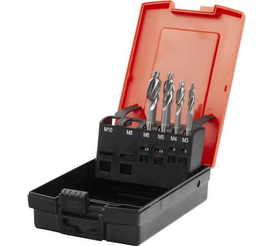 Изображение товара Набор цековок 90 градусов, М3-M6, HSS Bucovice Tools 850803