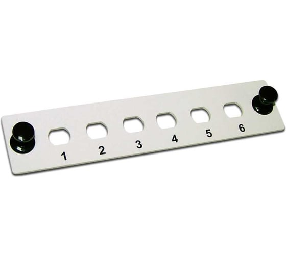 Изображение товара Адаптерная панель LANMASTER на 6 FC адаптеров, серая LAN-FP-FC
