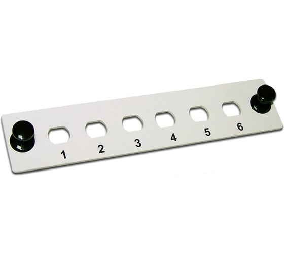 Изображение товара Адаптерная панель LANMASTER на 6 ST адаптеров, серая LAN-FP-ST