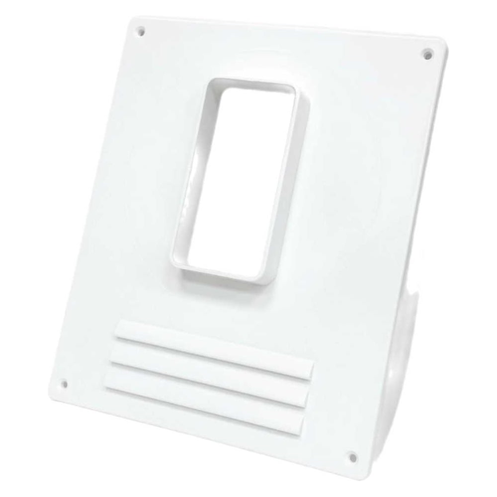 Изображение товара Торцевая площадка вертикальная KRAFTAIR с решеткой, фланец для воздуховода 60х120 мм ТППВР60х120