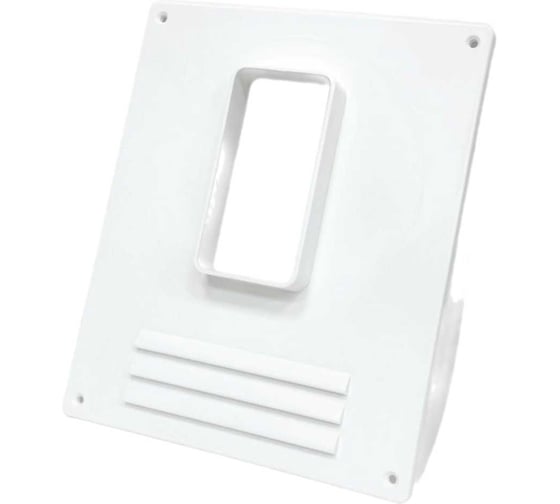 Изображение товара Торцевая площадка вертикальная KRAFTAIR с решеткой, фланец для воздуховода 60х120 мм ТППВР60х120