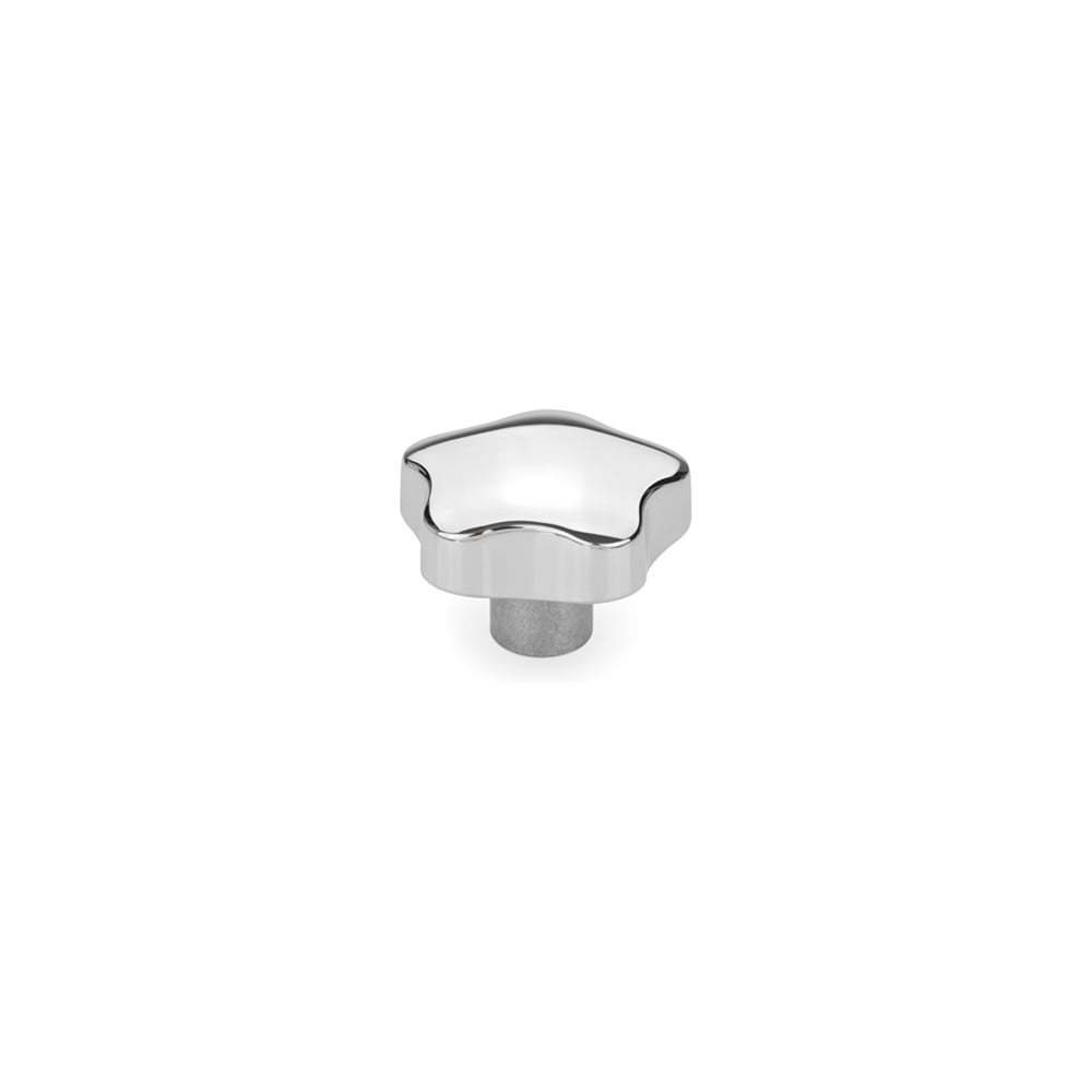 Изображение товара Ручка Elesa+Ganter GN 5336-60-B12-C-PL алюминиевая барашек 60х60х40 мм