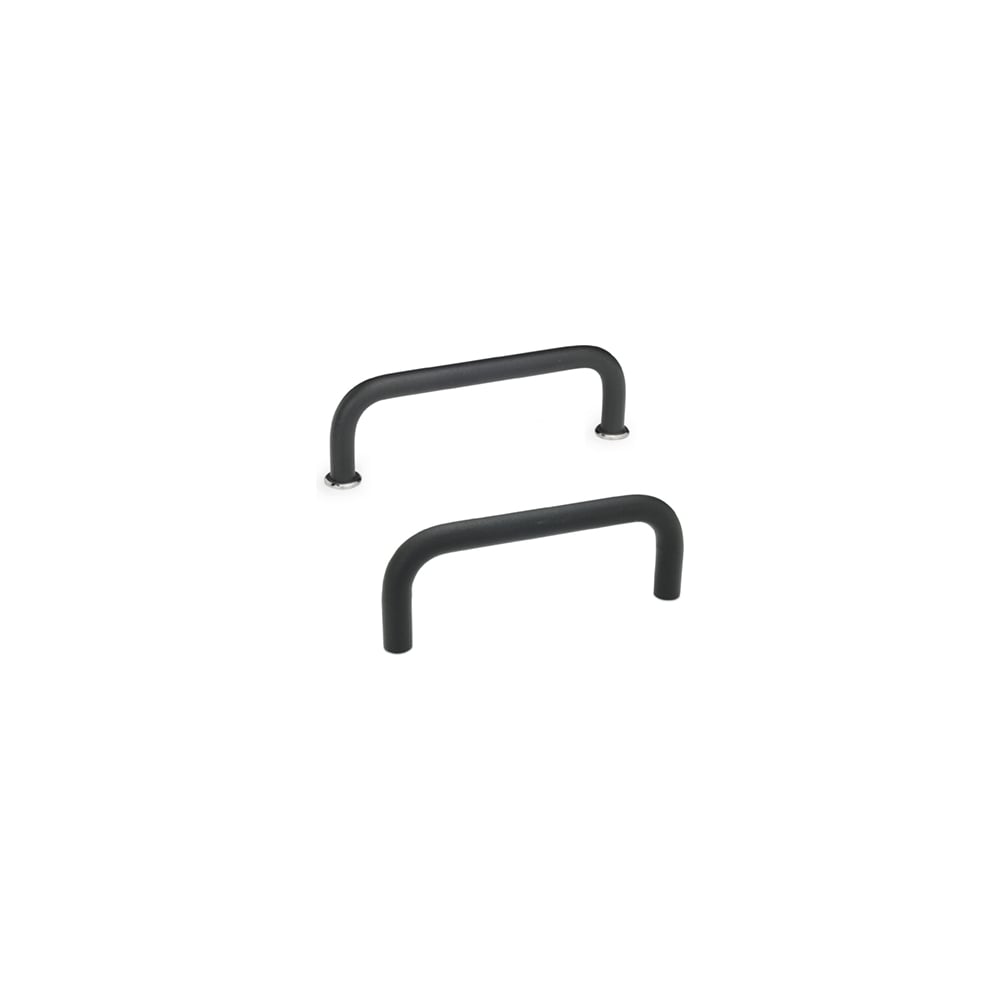 Изображение товара Ручка Elesa+Ganter GN 425-8-88-SW алюминиевая черная П-образная с резьбовой втулкой