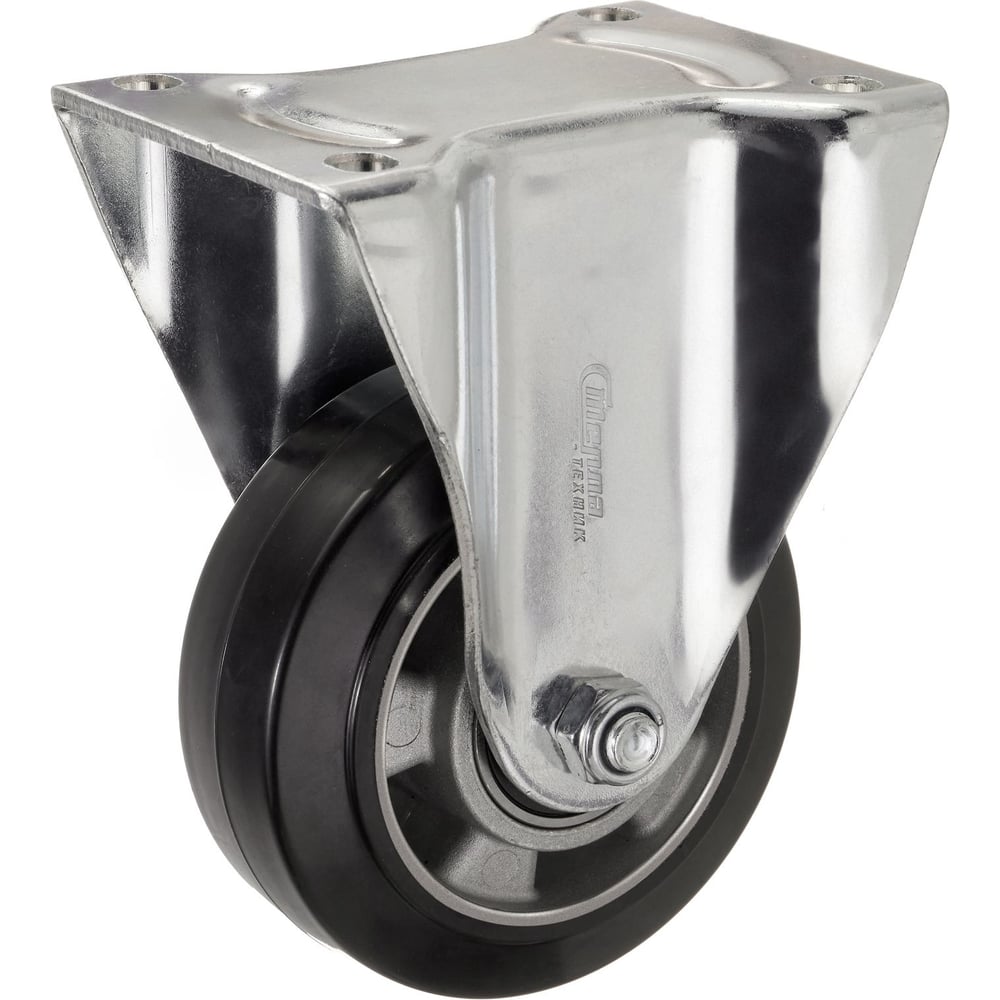 Изображение товара Колесо неповоротное Стелла-техник диаметр 125мм, грузоподъемность 230кг, эластичная резина, алюминий, 7202-125