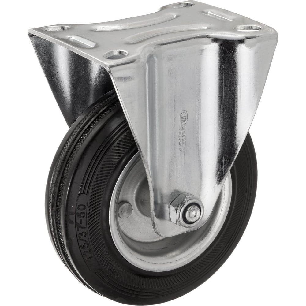 Изображение товара Колесо неповоротное Стелла-техник грузоподъемность 130кг, резина, усиленное, металл, 4102-125