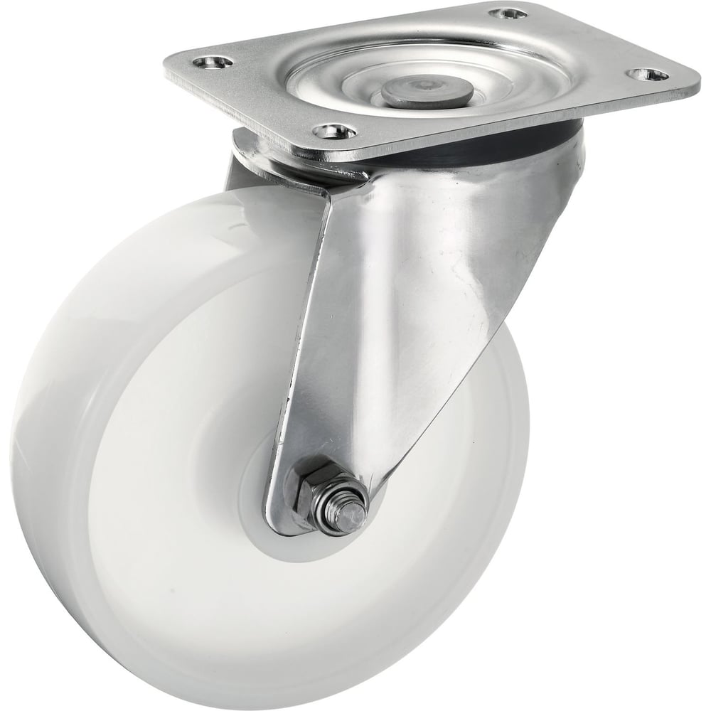 Изображение товара Колесо поворотное Стелла-техник диаметр 160мм, грузоподъемность 400кг, полиамид, кронштейн из нержавеющей стали, 5901-150