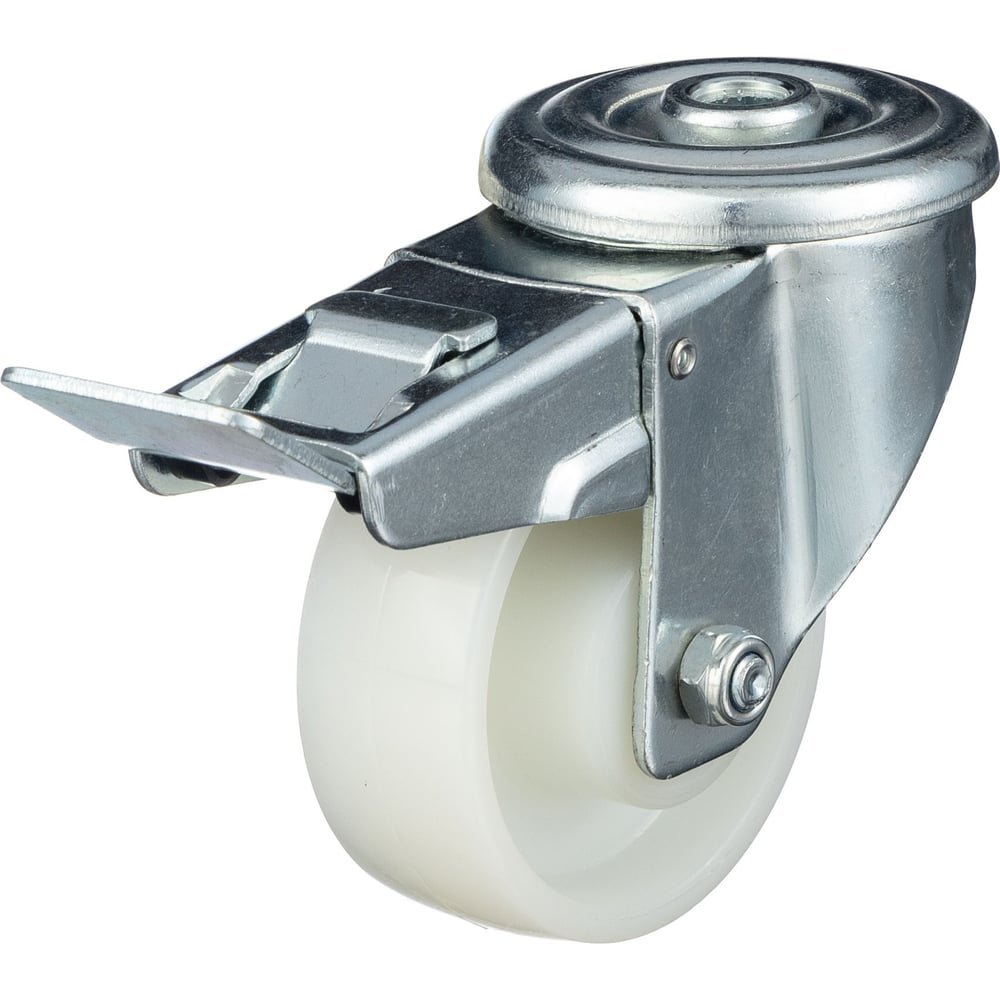 Изображение товара Поворотное промышленное колесо полиамид 125 мм с тормозом Стелла-техник