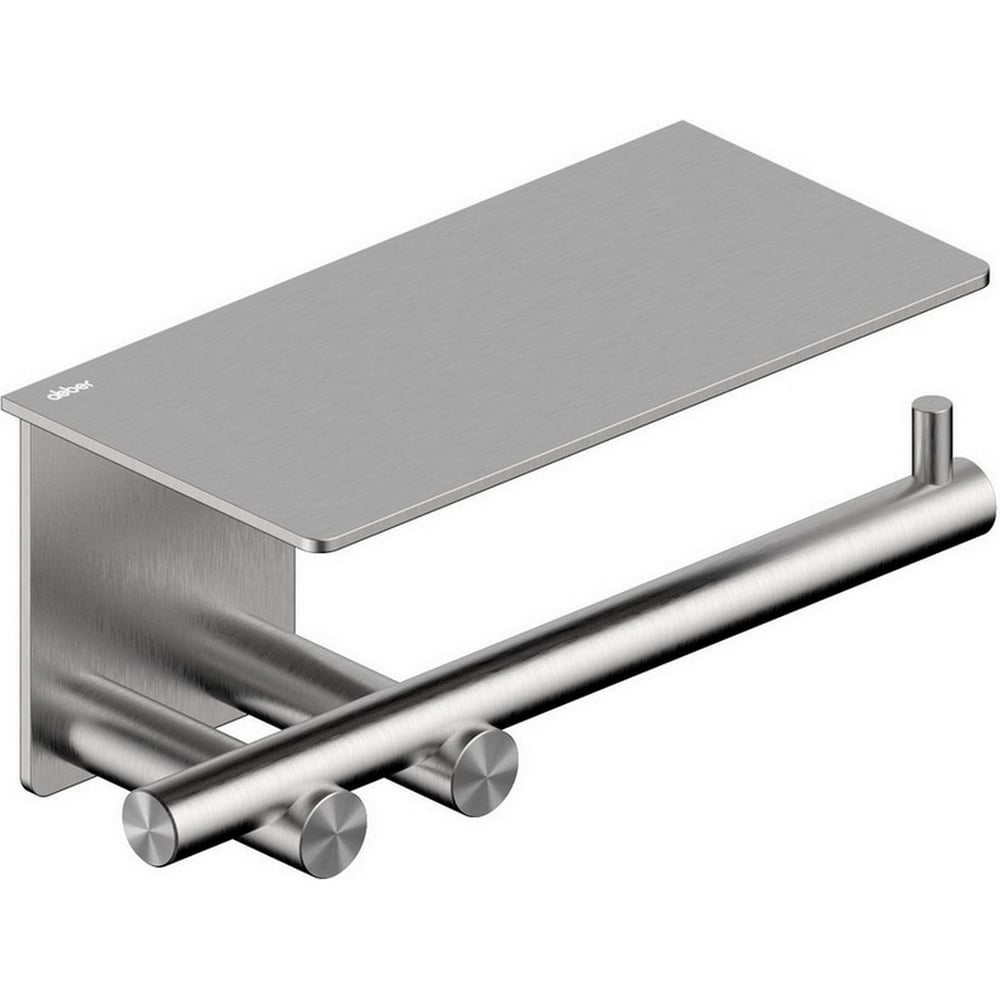 Изображение товара Бумагодержатель с полкой ABBER Osten 316 сталь брашированная AA1830BST