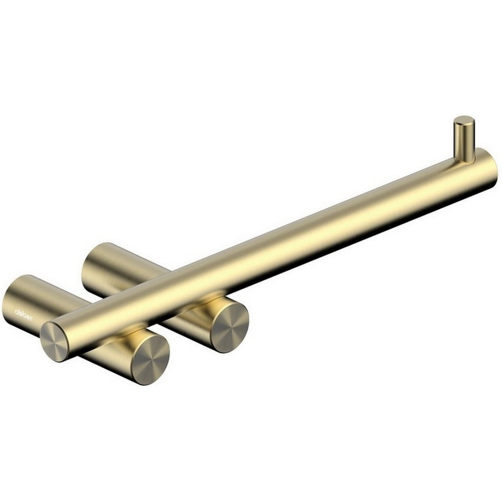 Изображение товара Бумагодержатель ABBER Osten 316 золото брашированное для ванной комнаты Изображение товара Бумагодержатель ABBER Osten 316 золото брашированное для ванной комнаты