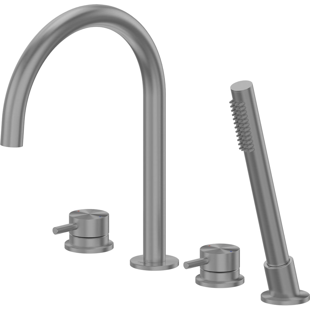 Изображение товара Смеситель для ванны ABBER Wasser Kreis 316 из нержавеющей стали брашированная AF8113BGG