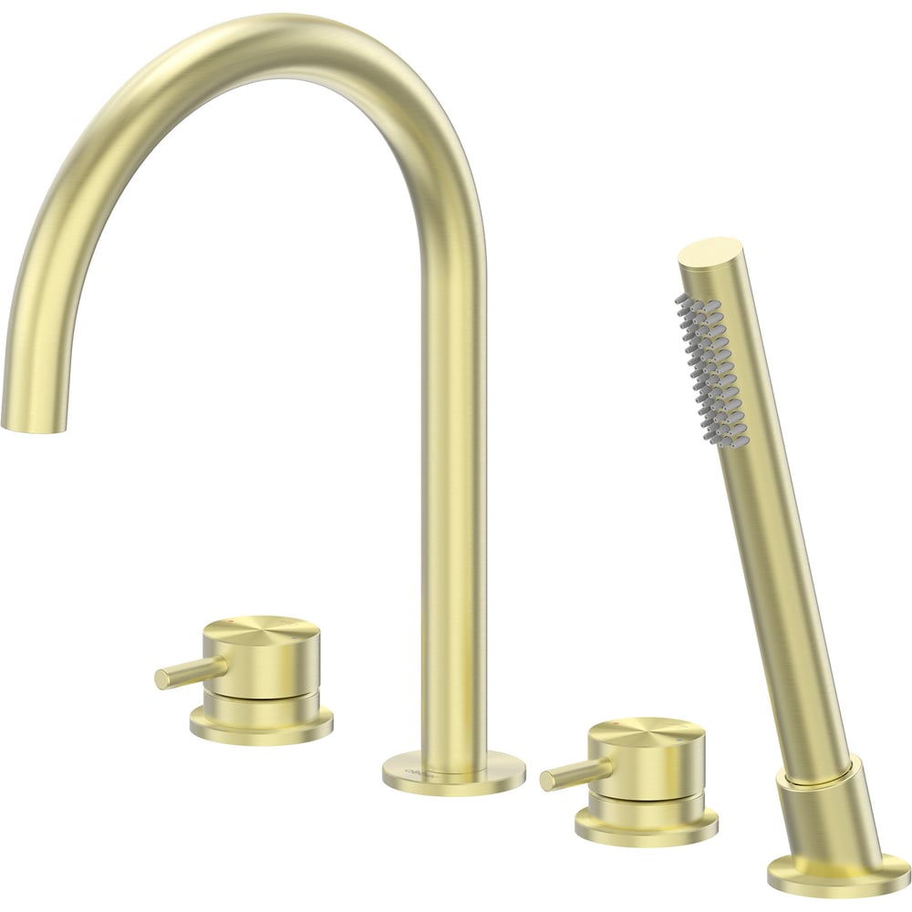 Изображение товара Смеситель на борт ванны ABBER Wasser Kreis 316 золото брашированное