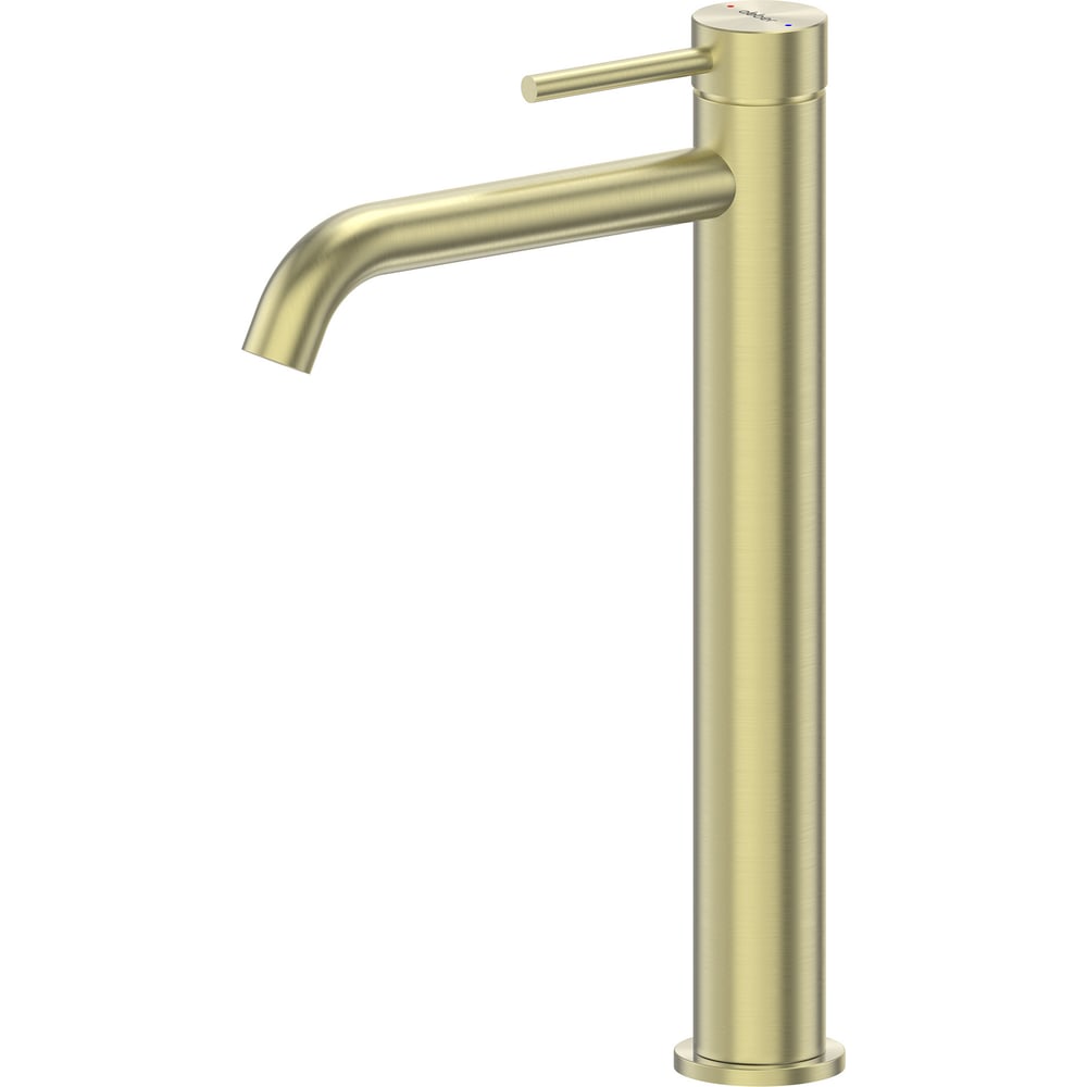 Изображение товара Современный однорычажный смеситель для раковины Wasser Kreis 316 золото брашированное