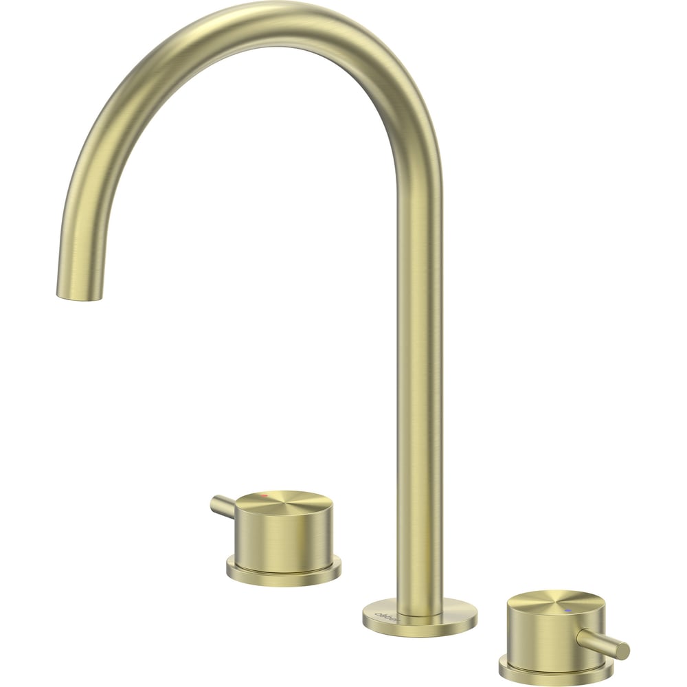 Изображение товара Современный смеситель для раковины ABBER Wasser Kreis 316 золото брашированное