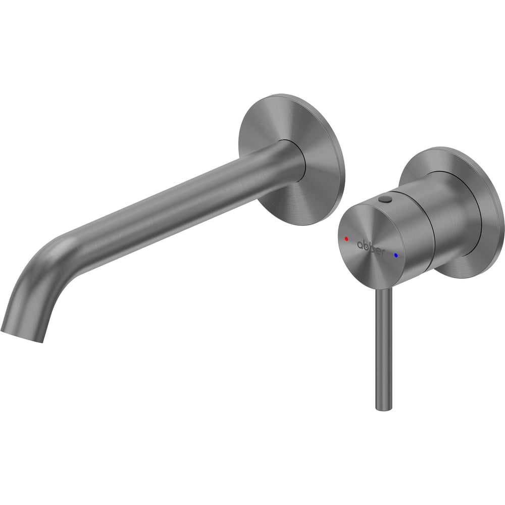 Изображение товара Смеситель ABBER Wasser Kreis 316 для раковины скрытого монтажа, оружейная сталь брашированная AF8112BGG-M