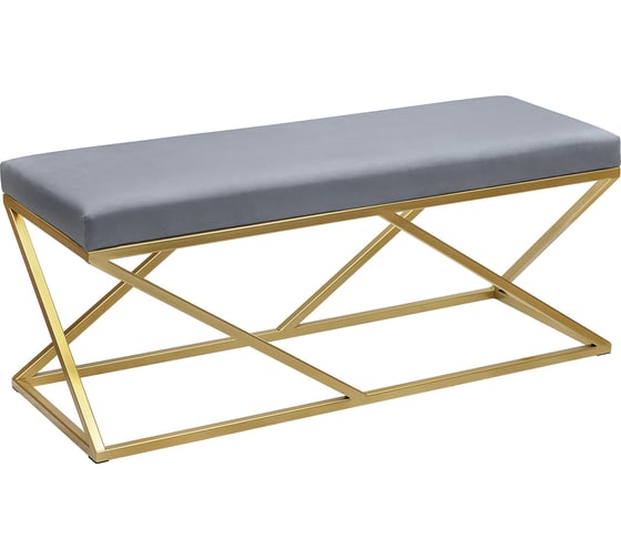 Изображение товара Банкетка GreenWeen ZUMA золотая/светло-голубой GW-ZUMA-LB-110G