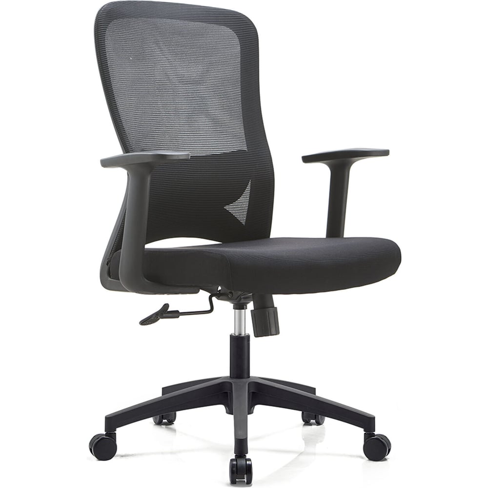 Изображение товара Кресло компьютерное GRAMBER черное с регулируемыми подлокотниками и механизмом качания