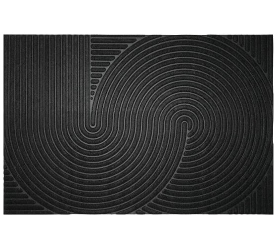 Изображение товара Коврик придверный влаговпитывающий Blabar 90х60, черный 93736