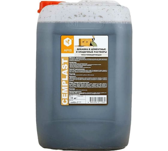 Изображение товара Добавка в штукатурные и кладочные цементные растворы APIS CEMPLAST (канистра; 11 кг) 4665296517463