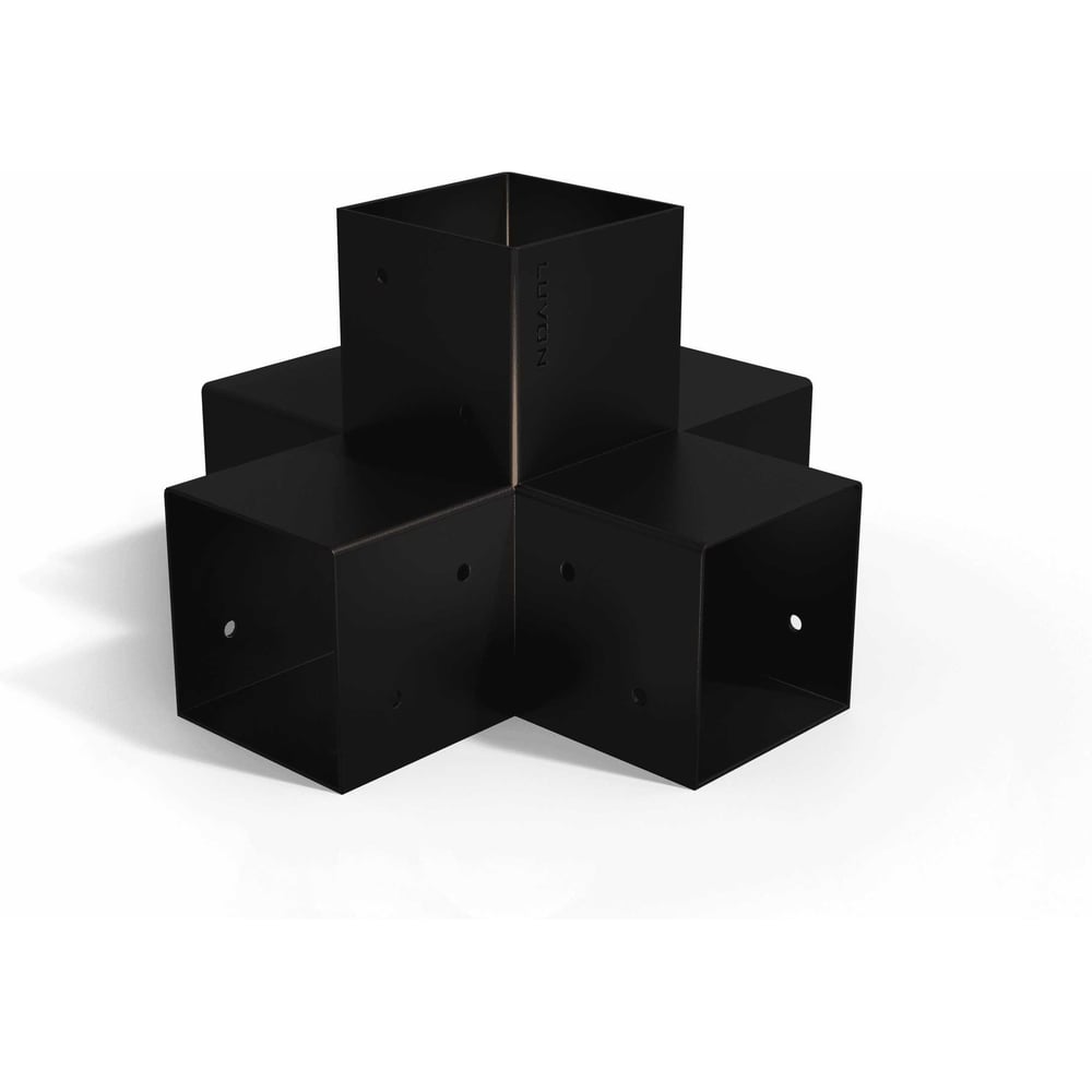 Изображение товара Коннектор для бруса LUVON 100х100мм 5-лучевой черный 1шт