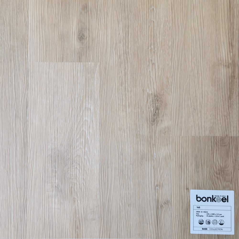 Изображение товара Плитка ПВХ замковая Bonkeel SPC Base 145 3,5x150x1200 (1,8м2\10) 644678