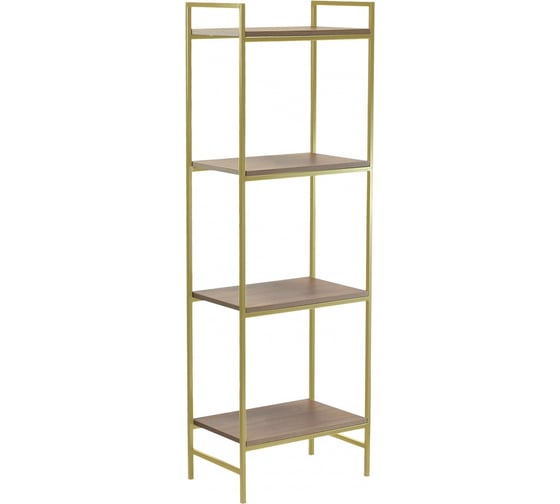 Изображение товара Стеллаж GreenWeen ALTO золотой, ЛДСП Робиния, 450x300x1450 GW-ALTO-450G-LD-R