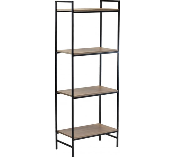 Изображение товара Стеллаж GreenWeen ALTO черный, ЛДСП Робиния, 550x300x1450 GW-ALTO-550B-LD-R